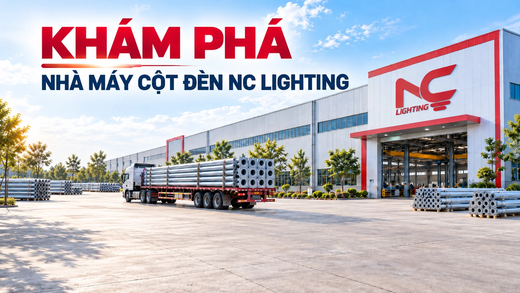 Khám phá nhà máy cột đèn NC Lighting