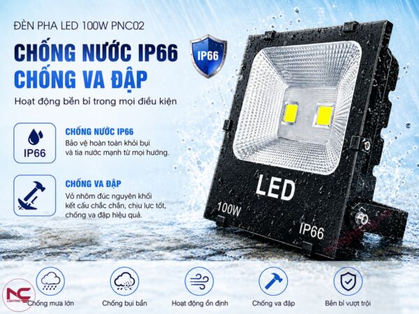 PNC02 đạt cấp độ bảo vệ ip66