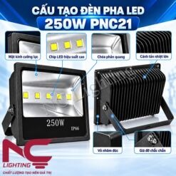 Cấu tạo đèn pha LED 250w PNC21