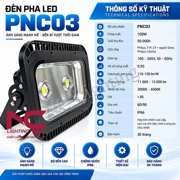 thong-so-ky-thuat-den-pha-led-pnc03 Thông số kỹ thuật đèn pha LED PNC03