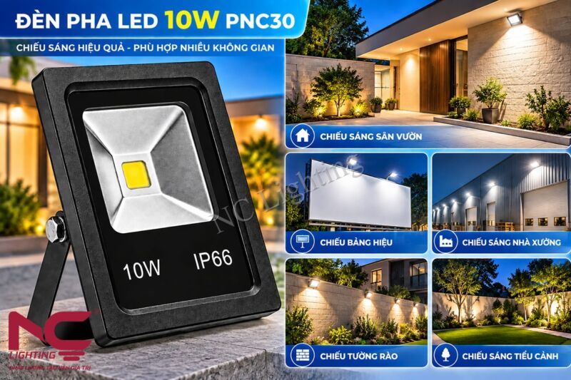 Tiêu chuẩn bảo vệ đèn pha LED mini PNC30