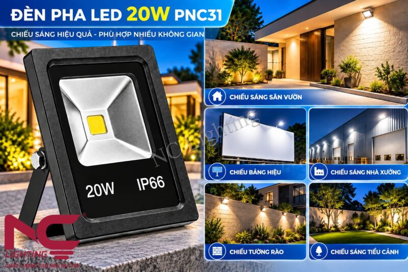 Ứng dụng của đèn pha LED 20W PNC31