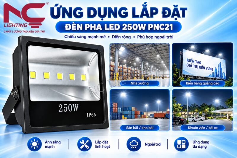 Tiêu chuẩn bảo vệ đèn pha chiếu sáng PNC21
