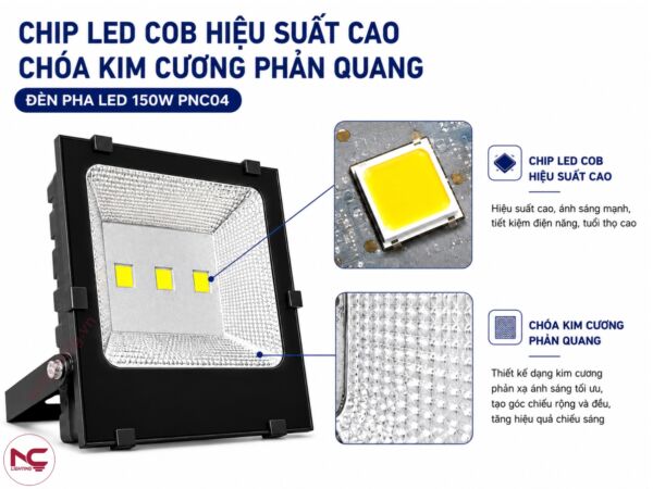 pnc04 sử dụng chip led cob cao cấp
