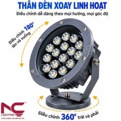 Thân đèn LED cắm cỏ 18W NCC04