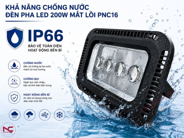 PNC16 theo tiêu chuẩn chống nước IP66