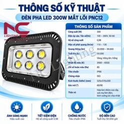 Thông số kỹ thuật đèn pha LED PNC12