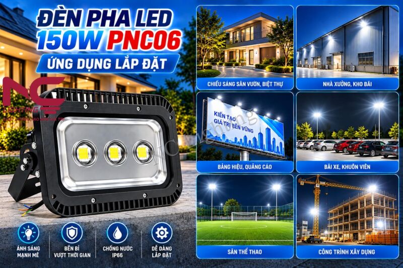 Ứng dụng thực tế của đèn pha LED PNC06