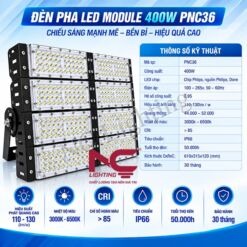Thông số kỹ thuật đèn pha LED PNC36