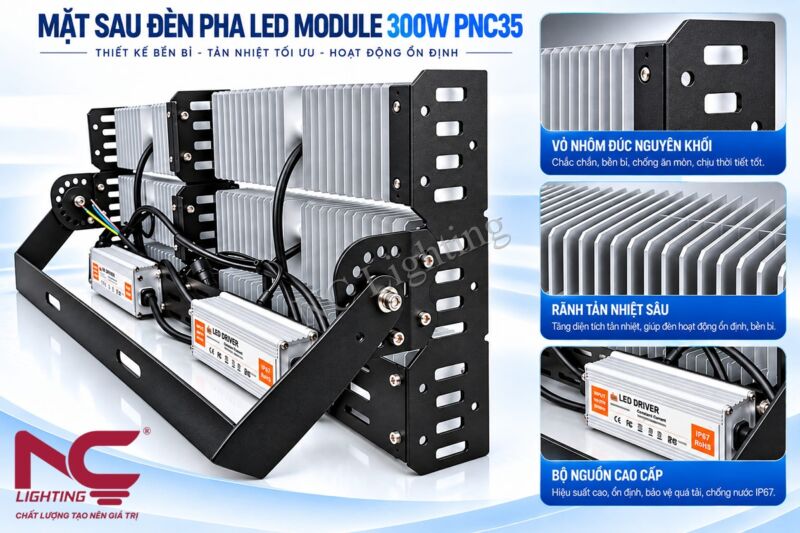 Ưu điểm thiết kế đèn pha LED PNC35