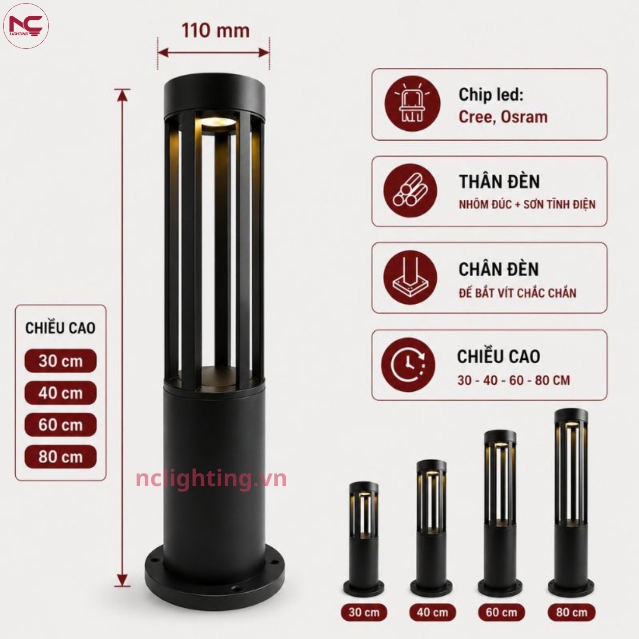 DN01 có kích thước linh hoạt