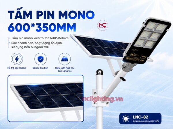 Tấm pin Mono lớn và sạc nhanh