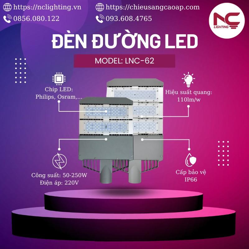 mô tả đèn đường led lnc62