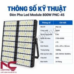 Thông số kỹ thuật đèn pha LED PNC45