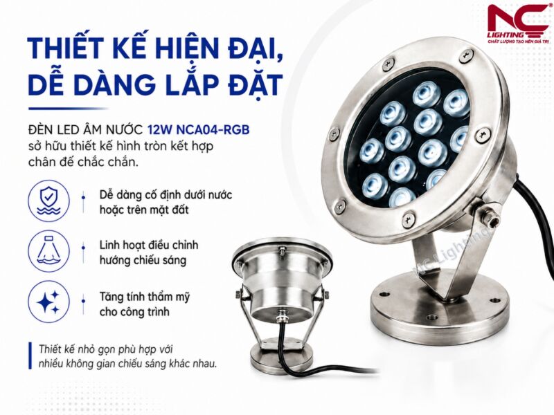 Thiết kế chi tiết của NCA04-RGB