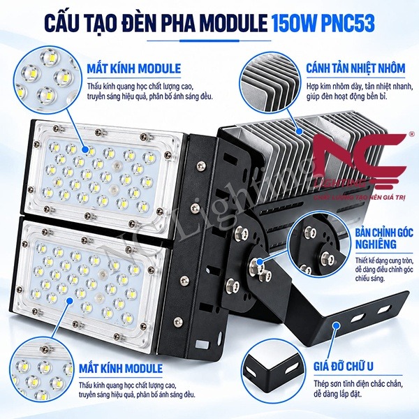 cau-tao-den-pha-led-pnc53 Cấu tạo đèn pha LED PNC53