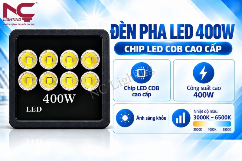 Đặc điểm của đèn pha LED cao áp PNC23