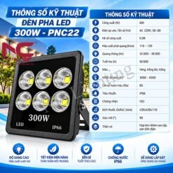 Thông số kỹ thuật đèn pha LED PNC22