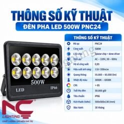 Thông số kỹ thuật đèn pha LED PNC24