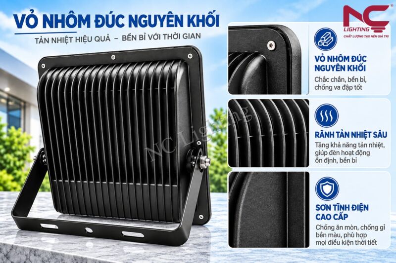 Vỏ nhôm của đèn pha PNC22
