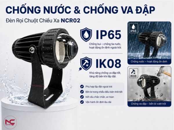 NCR02 chuẩn ip65 và ik08