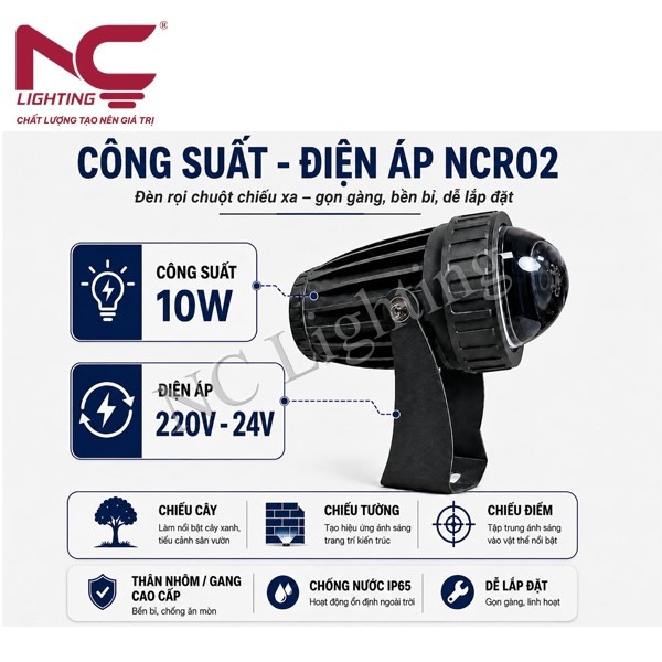 cong-suat-den-roi-chuot-chieu-xa-ncr02 Công suất điện áp đèn rọi chuột chiếu xa NCR02