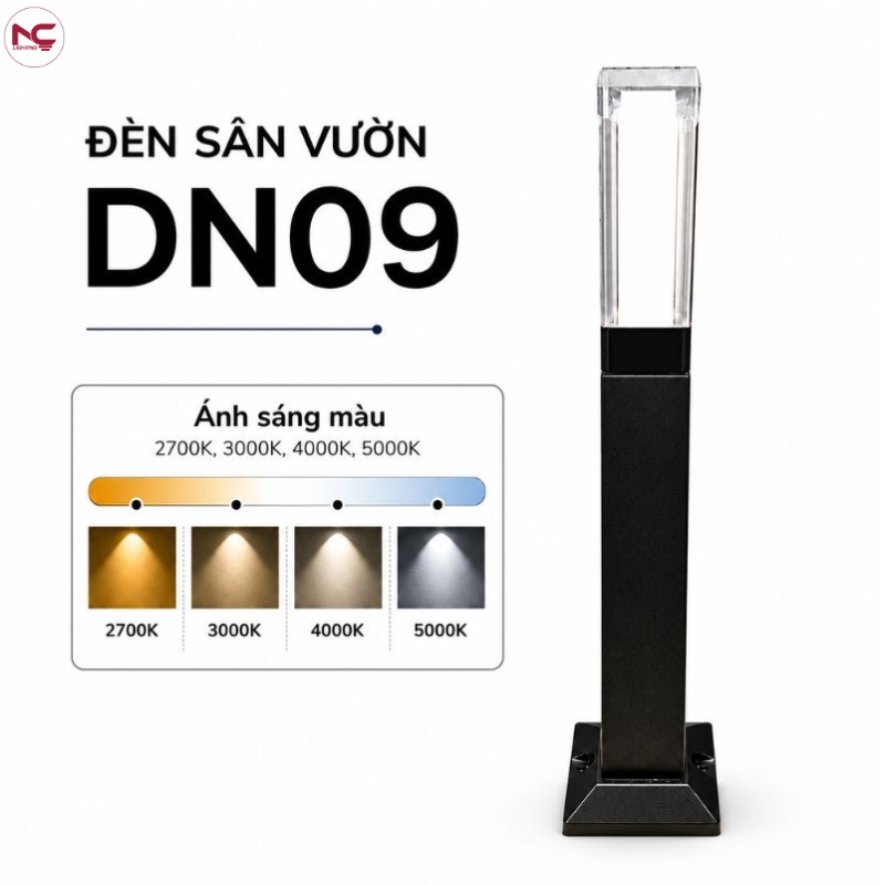 DN09 cung cấp ánh sáng vừa phải