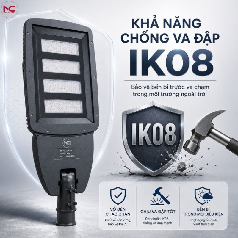 LNC81 trang bị khả năng chống va đập IK08