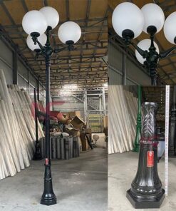 Cột sân vườn dc14 4 bóng