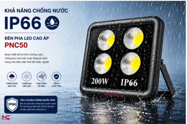 PNC-50 theo tiêu chuẩn bảo vệ IP66