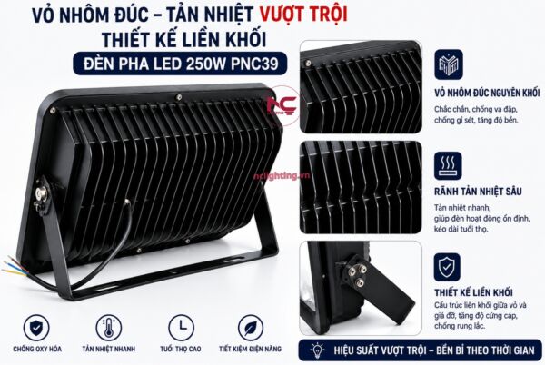 PNC-39 thiết kế liền khối, khối tản nhiệt sâu