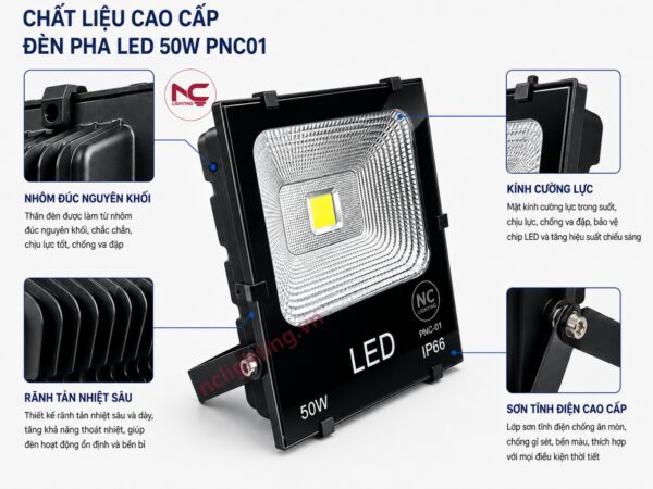 PNC-01 làm từ chất liệu nhôm cao cấp