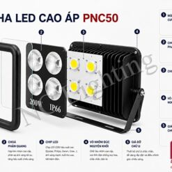 Cấu tạo đèn pha LED cao áp PNC50