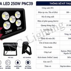 Thông số kỹ thuật đèn pha LED 250W PNC39