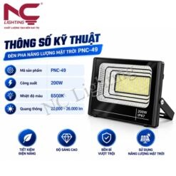 Thông số kỹ thuật đèn pha năng lượng mặt trời PNC-49
