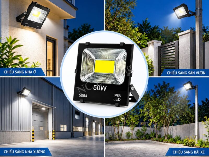 Hướng dẫn lắp đặt và ứng dụng đèn pha năng lượng mặt trời PNC-56 chống nước