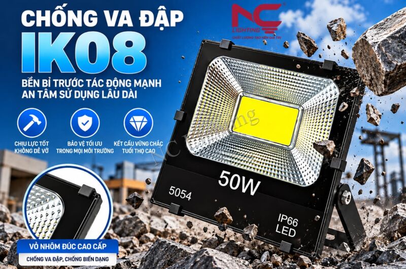 Ưu đểm đèn pha năng lượng mặt trời PNC-56 chống nước