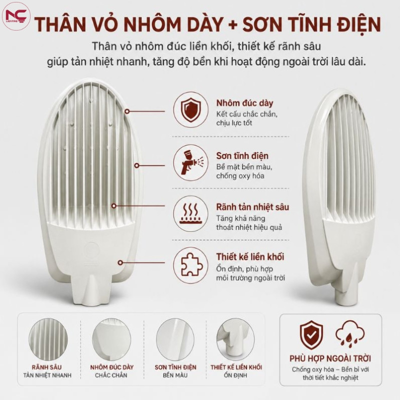 LNC-35 thiết kế có kha tản nhiệt