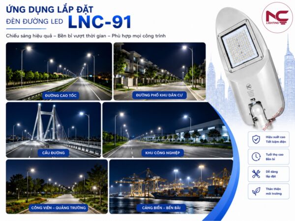 lnc-91 được ứng dụng lắp đặt rộng rãi