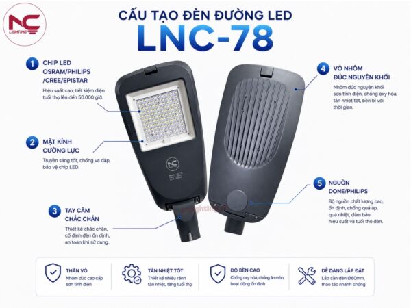 LNC-78 có cấu tạo chắc chắn