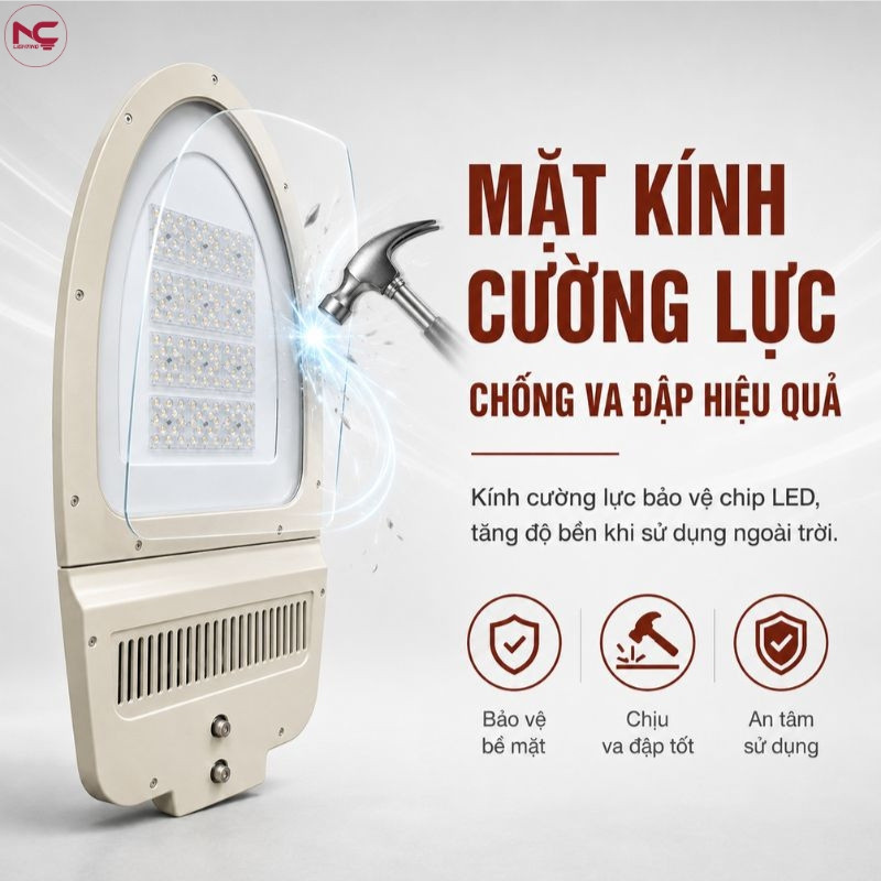 Mặt kính của LNC-35 là kính cừng lực chống va đập hiệu quả