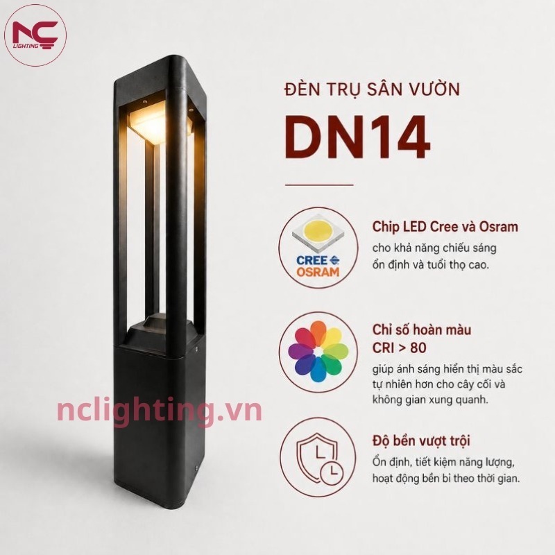 Dn14 sử dụng LED Cree, Osram ổn định