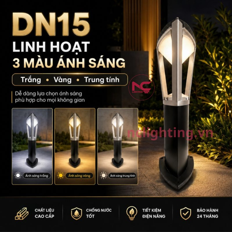 DN15 có thể tuỳ chọn ánh sáng linh hoạt