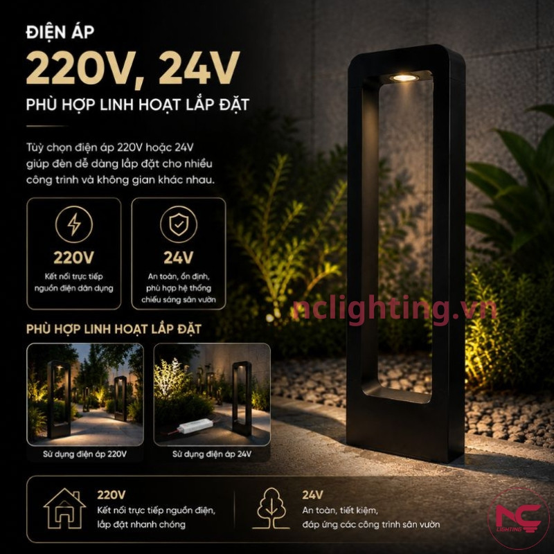 DN11 có điện áp 220v, 24v nên linh hoạt lắp đặt