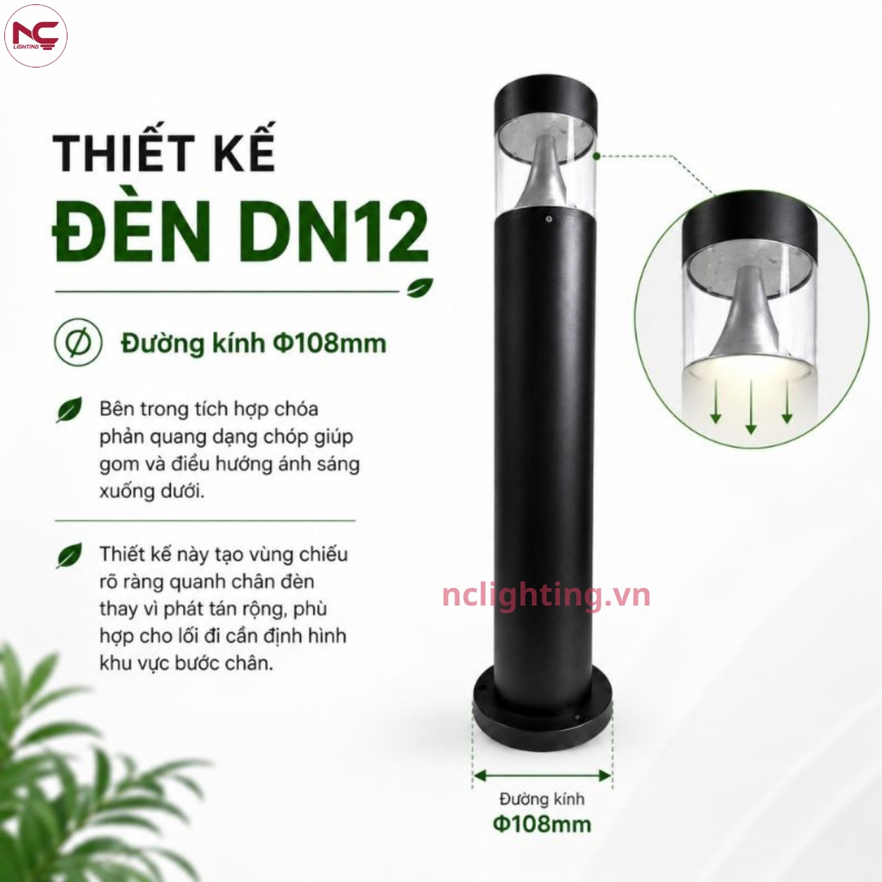 Thiết kế của DN12 khá hiện đại kết hợp cùng choá phản quang