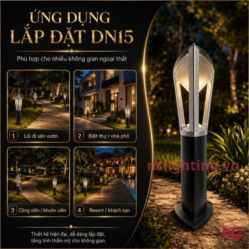 DN15 sử dụng bền bỉ trong môi trường ngoài trời