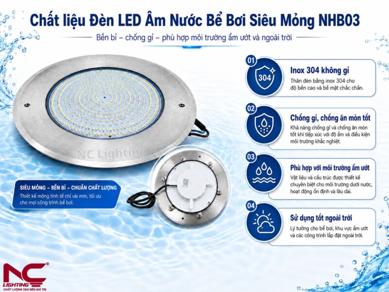 Chi tiết chất liệu của NHB03 và các ưu điểm của chất liệu