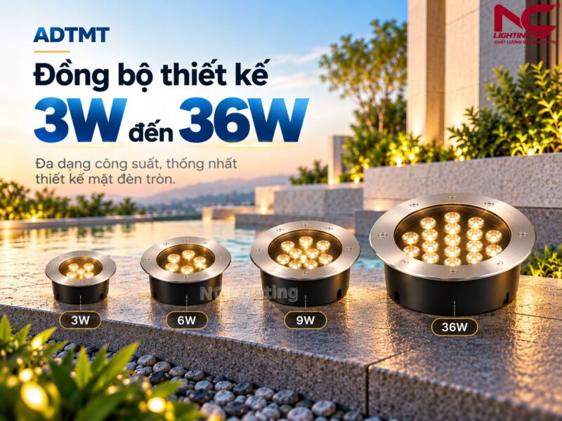 ADTMT đồng bộ thiết kế từ 3W - 36W
