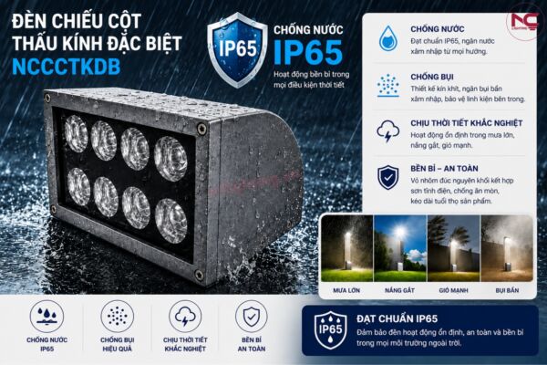 NCCCTKDB chuẩn cấp bảo vệ IP65