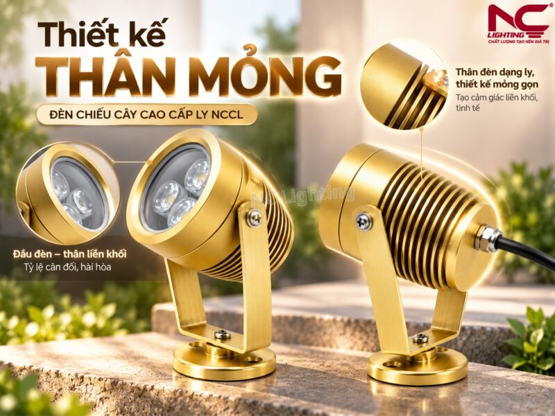NCCL có thiết kế dạng ly mỏng gọn